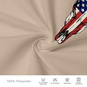 halpa miesten länsimaisia paitoja-Miesten Lippu Yhdysvaltain Yhdysvaltain lippu Paita Länsimainen paita Cowboy paita Lyhythihainen länsimaista tyyliä Viidakko Kesä Kevät Paitapuserokaula-aukko Khaki