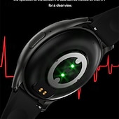 Недорогие Смарт-часы-новый мониторинг температуры тела, Bluetooth-вызов для мужчин и женщин, умные часы, кровяное давление, кислород в крови, мониторинг сердечного ритма, 1,43-дюймовый амолед-экран, мониторинг сахара в