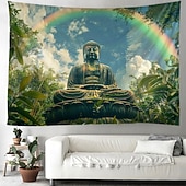 tanie gobelin boho-boho budda wiszący gobelin wall art duży gobelin mural wystrój fotografia tło koc zasłona strona główna sypialnia dekoracja salonu