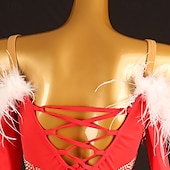 abordables Tenues de danse de salon-Danse de Salon Robe Cristaux / Stras Femme Utilisation Usage quotidien manche longue Spandex