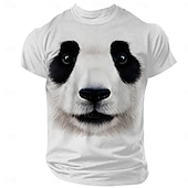 お買い得  アニマルプリントTシャツ-男性用 動物 野生動物 Tシャツ 半袖 Tシャツ 3Dプリント クルーネック シャツ 旅行度假风 誇張された デザイナー パーティー 誕生日 ストリート ダークブラウン ブラック / ホワイト ブラック 夏 春 衣類 S M L XL XXL XXXL