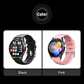 Χαμηλού Κόστους Smartwatch-QS39 Εξυπνο ρολόι 1.32 inch Έξυπνο ρολόι Bluetooth ΗΚΓ + PPG Παρακολούθηση θερμοκρασίας Βηματόμετρο Συμβατό με Android iOS Γυναικεία Άντρες Μεγάλη Αναμονή Κλήσεις Hands-Free Αδιάβροχη IP 67