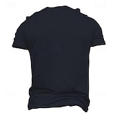 baratos Camiseta gráfica masculina-Homens Frases e Citações impressão de carta Camiseta T-shirt 100% Algodão Manga Curta Gráfico Camisa Preto Azul Escuro Cinzento Escuro Camiseta confortável Rua Esportes Roupas de estilistas
