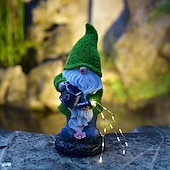 お買い得  ランドスケープライト-1個の風景ライト屋外ソーラープラッシュゴブリンドワーフライト中庭ガーデン芝生パス雰囲気装飾ライト付き