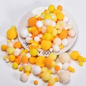 levne Antistresové pomůcky-2ks vysoce elastický gradient vánoční barevné plyšové koule diy plyšová koule dětské ručně vyráběné šperky materiál doplňky