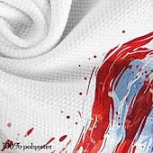 billiga Patriotiska 250 Polos-4 juli 2026 250:e Herr Veteraner Patriotisk Pikétröjor Kortärmad Polotröjor Nedvikt Ledigt Dagligen Strand Gata Helgdag 3D Vår &amp; sommar Vit Rubinrött Marinblå