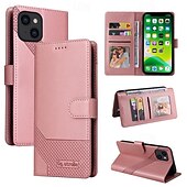 お買い得  iPhone用ケース-電話 ケース 用途 iPhone 15 Pro Max iPhone 14 13 12 11 Pro Max Plus Mini SE ウォレットカードケース 磁石バックル 全身保護 キックスタンド レトロ風 TPU PUレザー