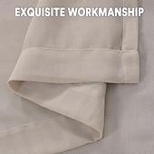 economico Tende impermeabili-Tenda da esterno impermeabile per patio, aspetto lino, resistente, per interni ed esterni, solida tenda con occhiello, serie Ikea, con isolamento termico, per bloccare la luce solare, per