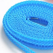 halpa Pyykkikassit ja -korit-3kpl tuulenpitävä nylon vaatteiden kuivausköysi vaaleanpunainen sininen vihreä säädettävä vaatteiden kuivausköysi matkavaatelinja kannettava pyykkinaru sopii sisä- ja ulkokäyttöön