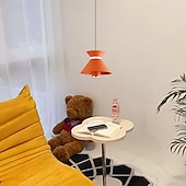 economico Luci a sospensione-lampada a sospensione a led isola cucina lampada a sospensione 1 luce 15 cm design singolo metallo finiture verniciate camera da letto moderna in stile nordico sala da pranzo 110-240v