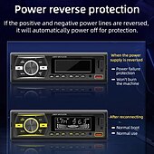 お買い得  車用Bluetoothキット/ハンズフリー-カーシステム シングル MP3 プレーヤー 内蔵 USB 1.5A 充電カード リーダー AUX FM ラジオ 音声アシスタント オートステレオ
