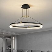 ieftine Lumini pandantive-pandantiv led 1/2 lumina 40/60/80 cm forma sticla transparenta cu design elegant finisaje vopsite stil nordic modern 85-265v reglabil doar cu telecomanda
