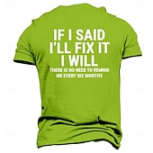 preiswerte Lustige T-Shirts für Männer-Herren Zitate &amp; Sprüche T Shirt Kurzarm T-Shirt 3D-Druck Rundhalsausschnitt Hemd Modisch Athleisure Strasse Sports Outdoor Schwarz Blau Grün Sommer Frühling Bekleidung S M L XL XXL XXXL