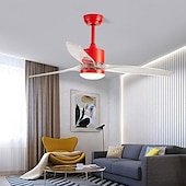 preiswerte Deckenventilator-Leuchten-Deckenventilator mit Licht-App &amp;Fernbedienung 105/130cm dimmbar 6 Windgeschwindigkeiten moderner Deckenventilator für Schlafzimmer, Wohnzimmer, kleine Räume 110-240V