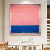halpa Öljymaalaukset-kuuluisa mark rothko värikäs abstrakti taideteos käsinmaalattu kangasmaalaus moderni seinätaide galleriaan olohuoneen sisustukseen venytetty kehys ripustettava tai kehystämätön