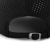 preiswerte Herrenhüte-Herren Cap Basecap Sonnenhut Kappe Schwarz Weiß Polyester Modisch Brautkleider schlicht Strasse Täglich Glatt Einstellbar Sonnenschutz Atmungsaktiv