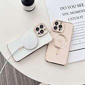 Недорогие Чехлы для iPhone-телефон Кейс для Назначение айфон 16 Айфон 15 Про Макс Плюс iPhone 14 13 12 11 Pro Max Plus Кейс на заднюю панель Поддержка беспроводной зарядки Защита от удара С сердцем ТПУ Покрытие