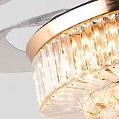お買い得  シーリングファンライト-LED シーリングファン 48cm 1 ライト 調光可能 電気メッキ仕上げ モダン 北欧スタイル アウトドア ショップ カフェ リモコンでのみ調光可能