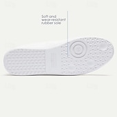 preiswerte Premium Leder Sneaker-Herren Turnschuhe Weiße Schuhe Premium-Leder Komfortabel Rutschfest Schnürsenkel Weiß