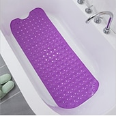 billige Antiskli baderomsmatte-badekar matte sklisikker badematte for badekar, 40 x 16 tommer dusjmatte med sugekopper, ekstra stor og maskinvaskbar, badematter for bad