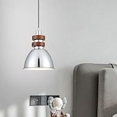 cheap Island Lights-LED Pendant Light Warm White 16/17cm 1-Light Industrial Metal Adjustable Ceiling Hanging Light Electroplated Modern Living Room Bedroom 110-240V