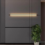 cheap Indoor Wall Lights-LED Bedside Wall Lamp Modern Long Strip Wall Light Indoor Acrylic Decoration Wall Sconce Background Linear Wall Mounted Lamp for Bedroom Living Room Study Corridor Dining Room 110-240V