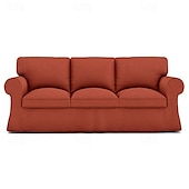 baratos Cobertura de Sofa-Capa para Sofá de 3 Lugares Capa de Sofá de Algodão com 3 Capas de Almofada e 3 Capas de Encosto Capa Ektorp Lavável Protetor de Móveis