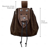 cheap Accessories and More-Retro Vintage Medieval Renaissance Belt Pouch Coin Purse Viking Ranger Elven Fancy Dress Men&#039;s Women&#039;s Celtic Viking Halloween Carnival Masquerade Party Renaissance Fair LARP Adults Bag