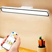 baratos Luzes de leitura-Lâmpada de mesa led recarregável de 1 unidade com controle de toque, luz de leitura led 2000mah operada por bateria, ímã de toque tricolor, removível e portátil