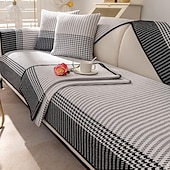cheap Sofa Blanket-Cotton Linen Sofa Cushion Fabric Anti-slip Cooling Seat Cushion Full Cover Cloth Sofa Cover Cloth L Shaped Sofa Cushion Set