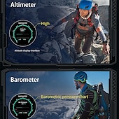Χαμηλού Κόστους Smartwatch-Έξυπνο ρολόι 2024 1,43 ιντσών amoled smartwatch υψόμετρο πυξίδα ατμοσφαιρικής πίεσης ρολόι bluetooth βηματόμετρο υπενθύμισης κλήσεων παρακολούθησης δραστηριότητας με android ios γυναίκες άνδρες