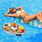 cheap Outdoor Fun &amp; Sports-Water Play Equipment Inflatable Pool Float Garden Round Inflatable Pool Non Toxic Geometric Pattern PVC Beach Theme Creative Family Outdoor Summer All Child&#039;s Adults&#039;