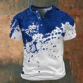 abordables Camisetas de Halloween-Graphic Manchas de sangre Deportes Moda Exagerado Hombre Impresión 3D Camiseta Calle Deporte Camiseta Rojo Azul Piscina Verde Trébol Cuello Barco Camisa Verano Primavera Ropa S M L XL XXL 3XL