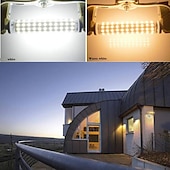 economico Luci LED bi-pin-1/2 pz r7s led parti in alluminio a doppia estremità con copertura luce alogena lampadine per uso domestico r7s led 118mm tubo lampadina 78mm proiettore 220v ad alta potenza luce di lavoro garage