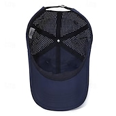 economico Cappellino da baseball da uomo-Per uomo Cappellino da baseball Cappello da sole Cappello da camionista Nero Bianco Poliestere Di tendenza Informale Strada Giornaliero Alfabetico Regolabile Crema solare Traspirante Asciugatura