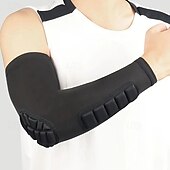 abordables Aparatos ortopédicos-1 unidad de soporte para codo, funda para brazo de baloncesto, transpirable, seguridad para fútbol, protector deportivo para codo