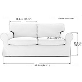 cheap Sofa Cover-2 Seat Sofa Cover or  2 Seat Sofa Bed Cover with Cushion Covers and Backrest Covers For Ektorp Couch Slipcover Washable Furniture Protector  LITB PRIME cover Ektcover