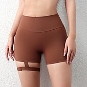 levne Atletické šortky-Dámské Kraťasy Běžné Denní Krátký Bez vzoru Zdvižený zadek Zaštíhlující Butt Lift Prodyšnost Elastické Víkend Černá Červená Armádní zelená Kávová Léto Vypasovaný