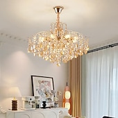 economico Modello sputnik-lampadario a led 42/50/60/80/100 cm 5/8/10/12/15 lampadina non inclusa finitura elettrolitica cristallo metallo stile moderno contemporaneo camera da letto sala da pranzo mini sospensione 110-240 v
