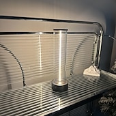 baratos Candeeiros de mesa-1 unidade ao lado da lâmpada com três níveis de brilho, luz de atmosfera led, abajur de mesa externo com carregamento USB, abajur de mesa respiratório, luz noturna de atmosfera portátil criativa para quarto