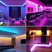 abordables Bandes lumineuses usb-Bande lumineuse néon étanche USB 5 V, 3,3 à 9,8 pieds, boîtier de batterie, alimentation électrique, corde lumineuse 120 LED/m, bande lumineuse LED étanche adaptée aux chambres à coucher, armoires de