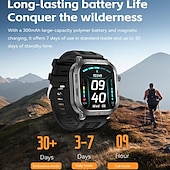 Χαμηλού Κόστους Smartwatch-έξυπνο ρολόι 2,01 ιντσών έξυπνο ρολόι γυμναστικής ρολόι τρεξίματος bluetooth βηματόμετρο υπενθύμισης κλήσεων παρακολούθηση δραστηριότητας συμβατό με android ios γυναίκες άνδρες κλήσεις hands-free αδιάβροχο έλεγχο πολυμέσων