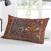 abordables style floral &amp; végétal-Housse de coussin décorative, 1 pièce, taie d&#039;oreiller douce pour coussin lombaire, pour chambre à coucher, salon, canapé, chaise, inspirée de William Morris