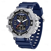 abordables Relojes digitales-Reloj digital SANDA para hombres deporte al aire libre moda reloj de pulsera cronómetro luminiscente reloj despertador cuenta regresiva reloj de TPU