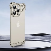 economico Cover per iPhone-telefono Custodia Per iPhone 15 Pro Max Plus iPhone 14 13 12 Pro Max Plus Custodia paraurti senza cornice Staccabile Protezione per obiettivo della fotocamera Resistente agli urti Placcatura Metallo