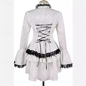 お買い得  トップス-ロココ調 ヴィクトリアン 中世 ブラウス / シャツ ゴスガール 紳士 レース ラッフル 女性用 王立 スチームパンク ハロウィーン カーニバル マスカレード デイリーウェア 成人 ブラウス
