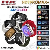 זול שעונים חכמים-696 HK9promax+ שעון חכם 2.02 אִינְטשׁ חכמים שעונים Blootooth מד צעדים מזכיר שיחות מעקב שינה מותאם ל אנדרואיד iOS גברים שיחות ללא מגע יד מזכיר הודעות תמיד מוצג בתצוגה IP 67 מארז שעון 46 מ&quot;מ