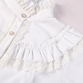 preiswerte Oberteile-Retro Vintage Mittelalterlich Renaissance Bluse / Hemd Pirat Prinzessin Einfarbig Damen Seeräuber königlich Steampunk Halloween Karneval Maskerade Alltagstauglich Erwachsene Hemd