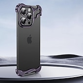 economico Cover per iPhone-telefono Custodia Per iPhone 15 Pro Max Plus iPhone 14 13 12 Pro Max Plus Custodia paraurti senza cornice Staccabile Protezione per obiettivo della fotocamera Resistente agli urti Placcatura Metallo