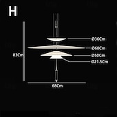 economico Luci Isola cucina-lampada a sospensione a led lampada a sospensione lampada in vetro acrilico metallo moderno lampadario a sospensione lampadari a soffitto camera da letto 85-265v